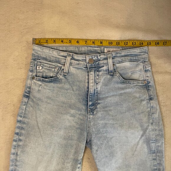 Adriano Goldschmied AG light wash raw hem jeans - Picture 5 of 7